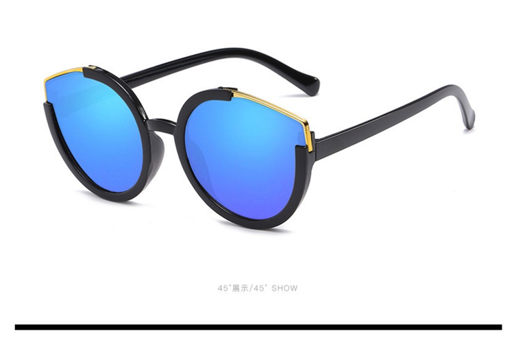 Kính râm bán buôn retro xu hướng shot kính râm Mắt mèo hình bán nguyệt bất thường Phiên bản Hàn Quốc của phụ nữ thủy triều Kính cá tính kính râm nam