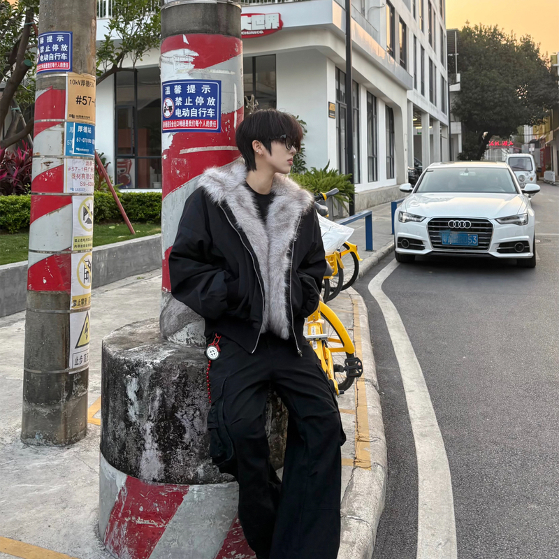 Zuoshan Diao Men's Winter Thickened down Jacket 2026 New Thickened Cotton Coat American Style High-End Outfit Cotton Clothing Zuoshan Diao Men's Winter Thickened down Jacket 2026 New Thickened Cotton Coat American Style High-End Outfit Cotton Clothing