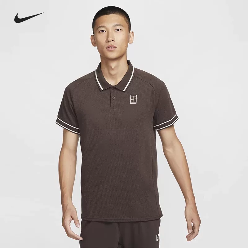 Nike, теннисная летняя футболка-униформа быстросохнущая, 26 лет, с коротким рукавом