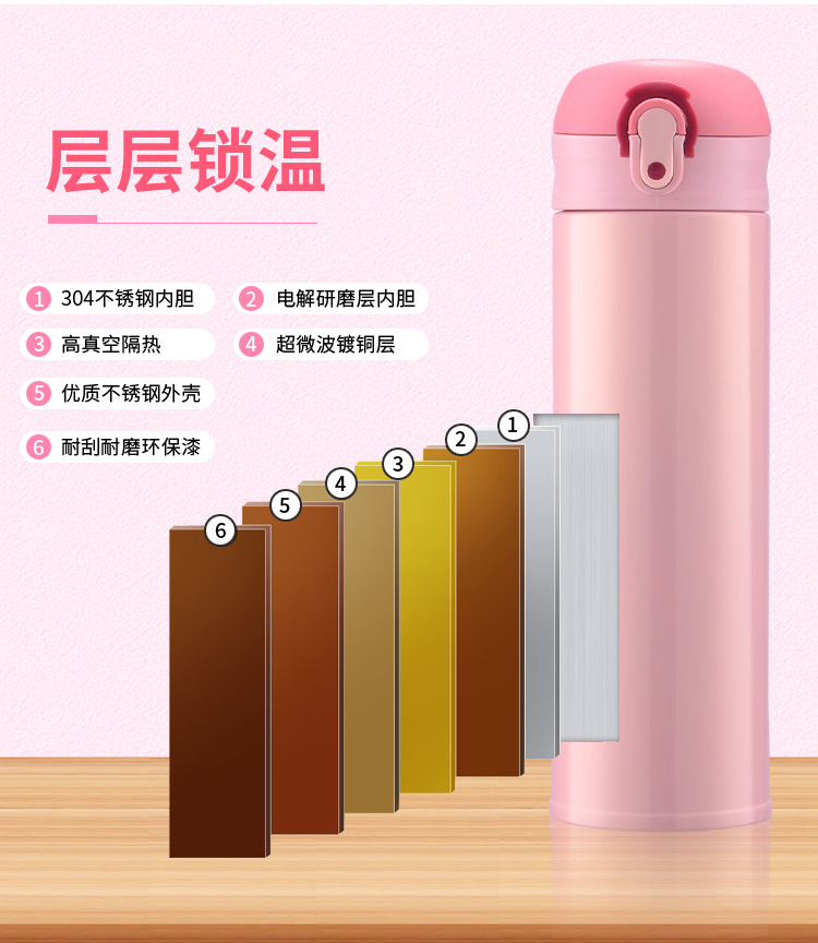 Khuyến mãi 304 thép không gỉ cốc phụ nữ cốc xe trẻ em công suất lớn cốc siêu nhẹ nam cầm tay cốc bình đựng nước đá