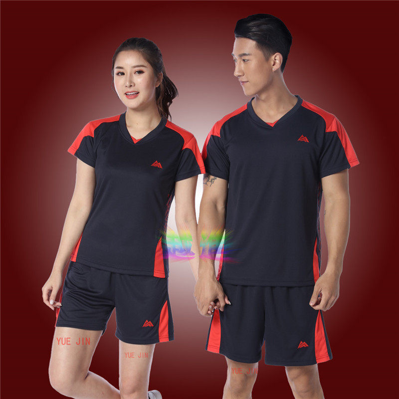 Speed Dry Badminton Suit Suit for men and women Summer table tennis clothes Short sleeves T-shirt Volleyball Suits Training Sportswear