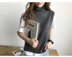Phiên bản hàn quốc mùa thu đông đan áo len dày áo len cổ cao không tay áo vest vai áo vest ngắn áo khoác jean nữ Áo vest