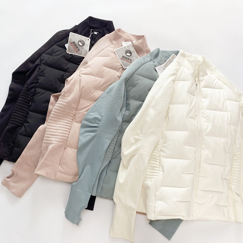 Upgraded Version of Warm and Slimming 90% White Goose down Sports down Jacket, Lightweight and Windproof Outdoor Running and Fitness Jacket