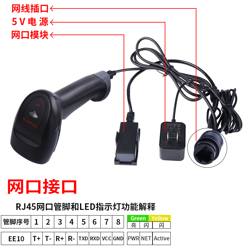SH-210 Internet Interface WiFi Scanner Logistics Express Bargun Mobile Electronic Payment Weeder can be developed for a second time