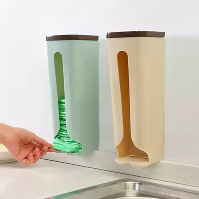 Kitchen garbage bag storage box Wall-mounted garbage bag box Plastic bag extraction and finishing box storage box
