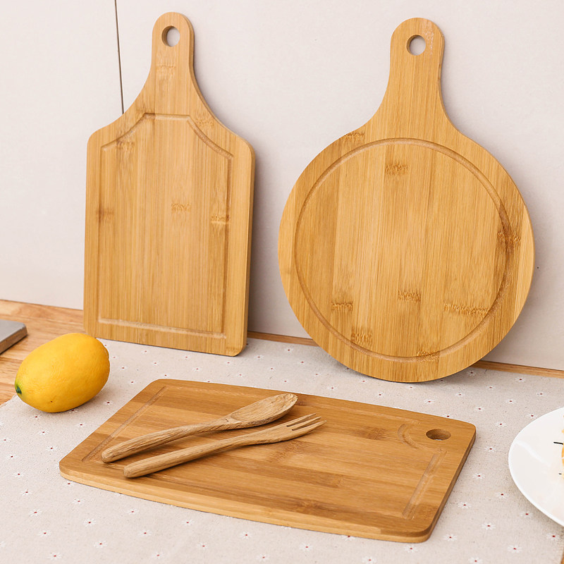 Kitchen Big Number Home Environmental Protection Cutting Board Mildew Cut Vegetable Plate Brief ROLLING PANEL BAMBOO CHARRED FACE CASE ROUND CHOPPING BLOCK