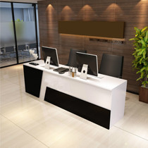 Company front desk Reception desk Bar table Simple modern cash register counter Real estate agent staff open desk