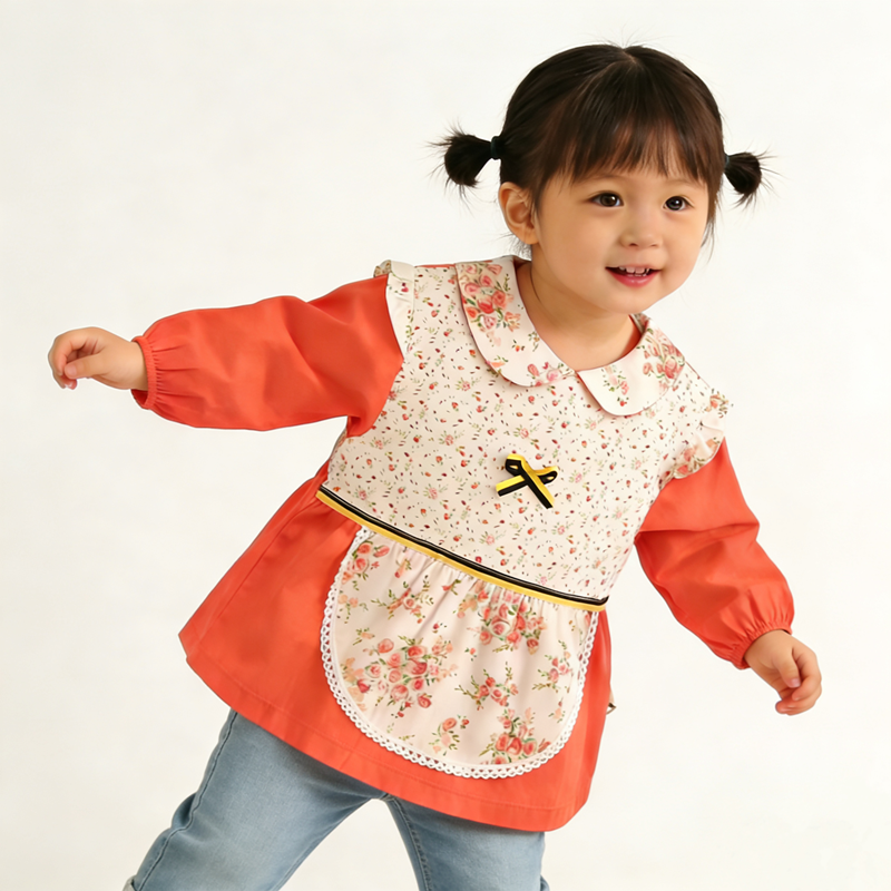 Doll pure cotton children's baby girl's baby coverall waterproof