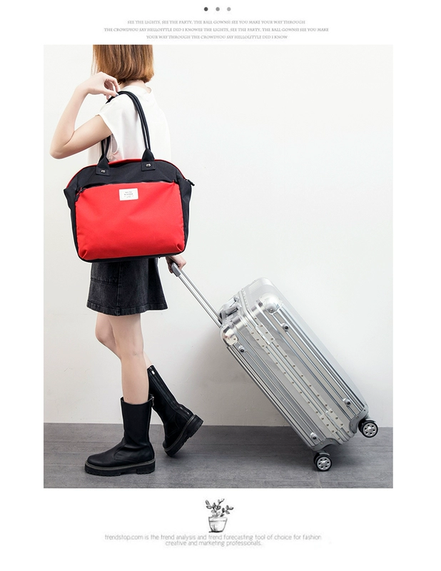 Túi kinh doanh du lịch đường dài có thể được nhét vào túi hành lý dung lượng lớn một túi xách tay du lịch túi hành lý vali nhựa
