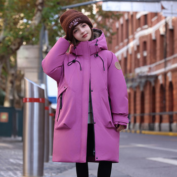 Children's down Jacket for Boys and Girls, Mid-Length, 2025 New Model, Outdoor Casual, Thickened, Stylish and Trendy