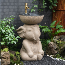 Toilasse extérieure Patio Patio Main Wash Pool Terrace Basin Terrace Basin Balcony Washstand Garden Mop Pool Elephant Sink