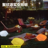 Светодиодный каменный лампа RGB Дистанционное 16 -колор USB круглый шарик