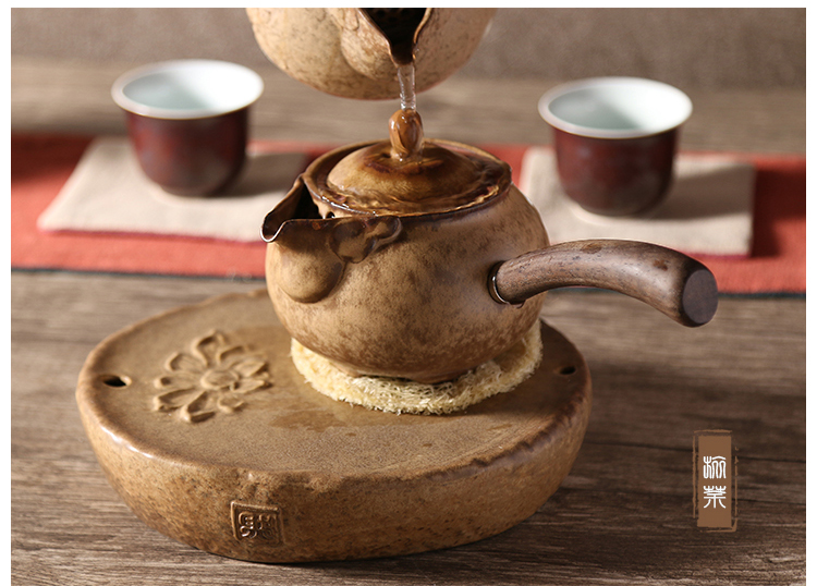 Khách sạn tự nhiên Loofah Cordyceps Pot Pot Zen Zen Ấm trà Ấm đun nước Ấm Bộ ấm trà Bộ phụ kiện hộ gia đình bộ pha trà