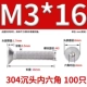 M3*16 (100) 304