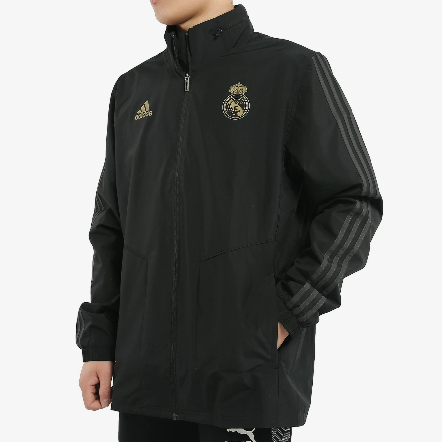 Пиджак спортивный Adidas Genuine REAL AW JKT мужской футбольный Real Madrid тканевый пиджак DX7855