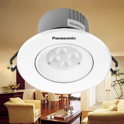 Panasonic lamps Panasonic spotlights LED spotlights 4W ceiling lights Bullseye lights can be rotated to adjust the angle of energy-saving light bulbs
