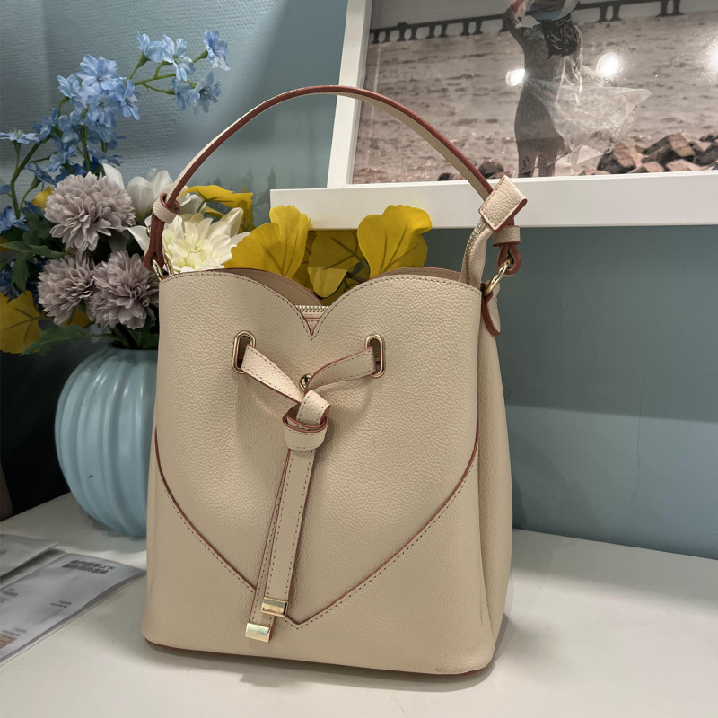 New Japanese Style Women's Bag, Shoulder Bag, Bucket Bag, Niche Bowknot Handbag, Versatile Crossbody Casual Tote Bag