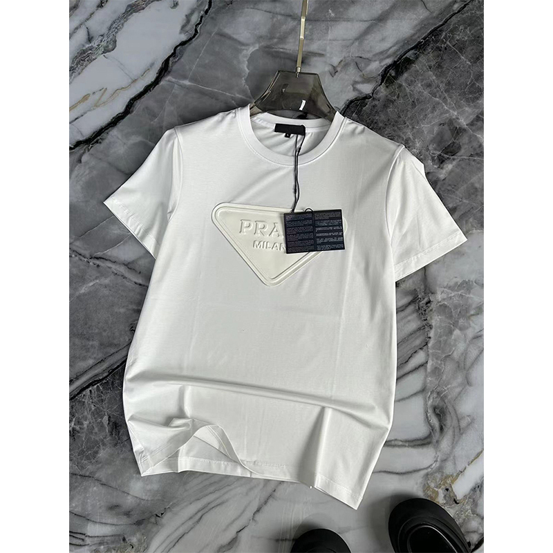 Pujia Top 2026 Summer New Men's Clothing 3D Letter Triangle Logo Casual Pullover Short Sleeve T-Shirt Top Pujia Top 2026 Summer New Men's Clothing 3D Letter Triangle Logo Casual Pullover Short Sleeve T-Shirt Top