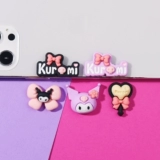 Сиреневый мультяшный кремовый набор материалов, чехол для телефона, аксессуар с аксессуарами, ручка ручной работы, заколка для волос, широкая цветовая палитра, «сделай сам»