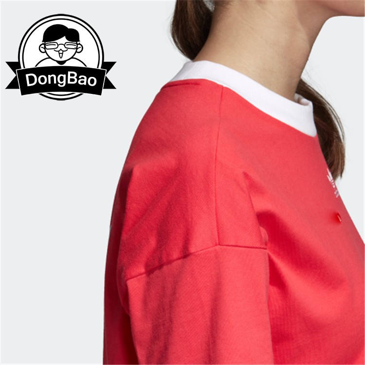 Tháng 7 ADIDAS Cỏ ba lá TREFOIL DRESS Trang phục thể thao thông thường của phụ nữ DH3195 DH3184 - Trang phục thể thao quần legging thể thao nữ