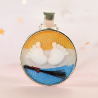 Кулон с круглой сережкой [Отправить цепь]