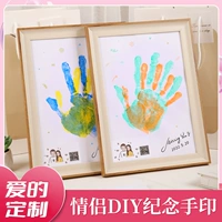 Отпечаток рук для влюбленных, пигментированная памятная фоторамка, «сделай сам», подарок на день рождения