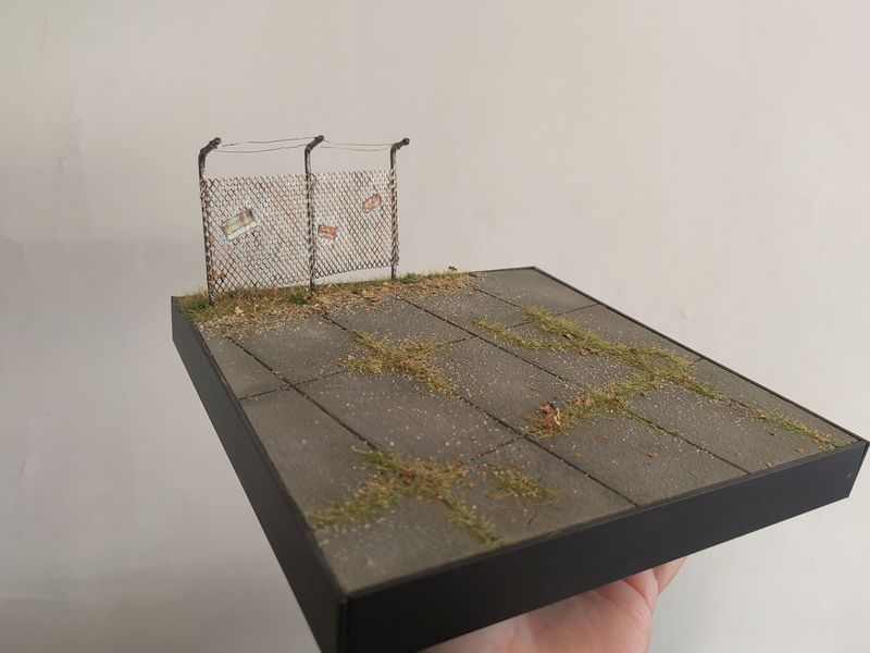 1/64 1/72 Airport Floor Tile Guardrail Airport Shank Scene Model Platform Grid Scene Waste