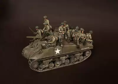 1:35 resin soldiers without car 14 person serial number 764