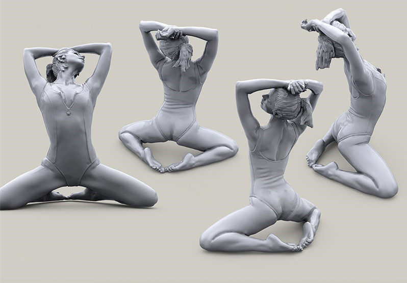 1 35 resin soldier model Beauty one person XD393