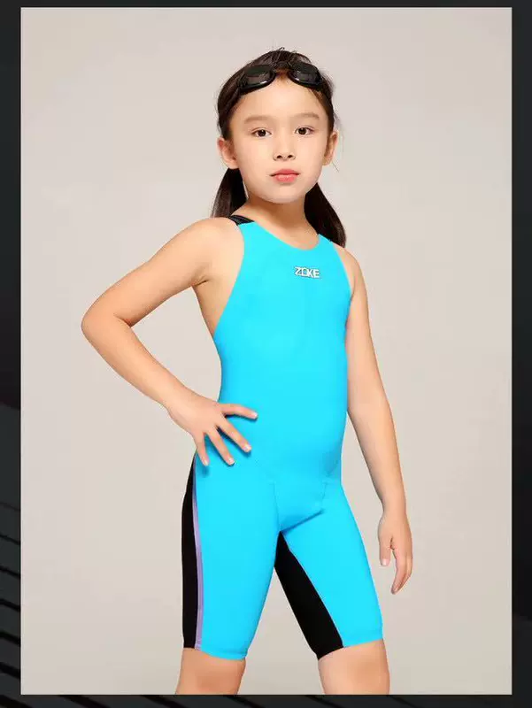 ZOKE Zhouke Youth Professional Competition Training Girls Áo tắm Năm điểm Xiêm Chứng nhận FINA - Bộ đồ bơi của Kid