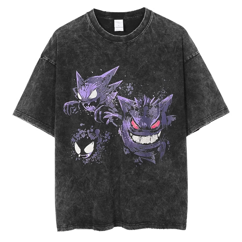 Hot-Blooded Japanese Anime Dragon Ball Dark Washed Vintage American T-Shirt Retro High Street European and American Summer Unisex Clothing Hot-Blooded Japanese Anime Dragon Ball Dark Washed Vintage American T-Shirt Retro High Street European and American Summer Unisex Clothing