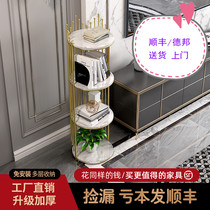 Bird Cage Shelve Shelve Type Desktop Double Layer Iron Art Gold Flower Shelf Nordic Dresser Cosmetics Living Room Light Extravaganza