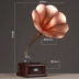 Trang trí nội thất cổ vinyl ghi máy rèn sắt máy ghi âm mô hình đạo cụ - Máy hát 	đầu đĩa than liên xô	 Máy hát