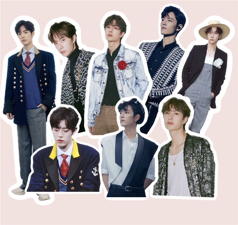 bjyx Showar Wang Yibo Hand ledger sticker Nanjing Bojun's one Xiao suitcase stuck with the same paper Chen Love Order should be