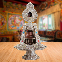 Nepalese Treasure Bottle Pure Copper-Silver Sculpture Flower Treasure Bottle Close To Home For Buddha Pendulum Pieces