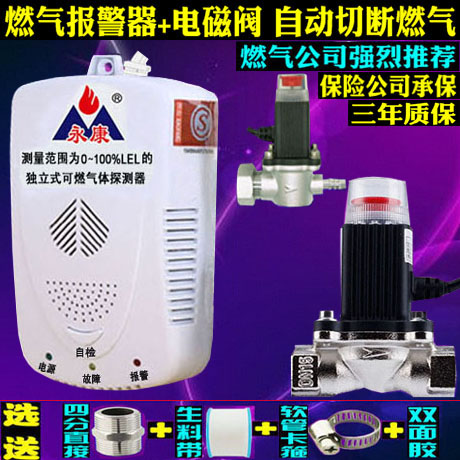 Gas Automatic cut-off valve Gas siren Home Gas Gas Kitchen Gas Liquid Gas Detector Solenoid Valve