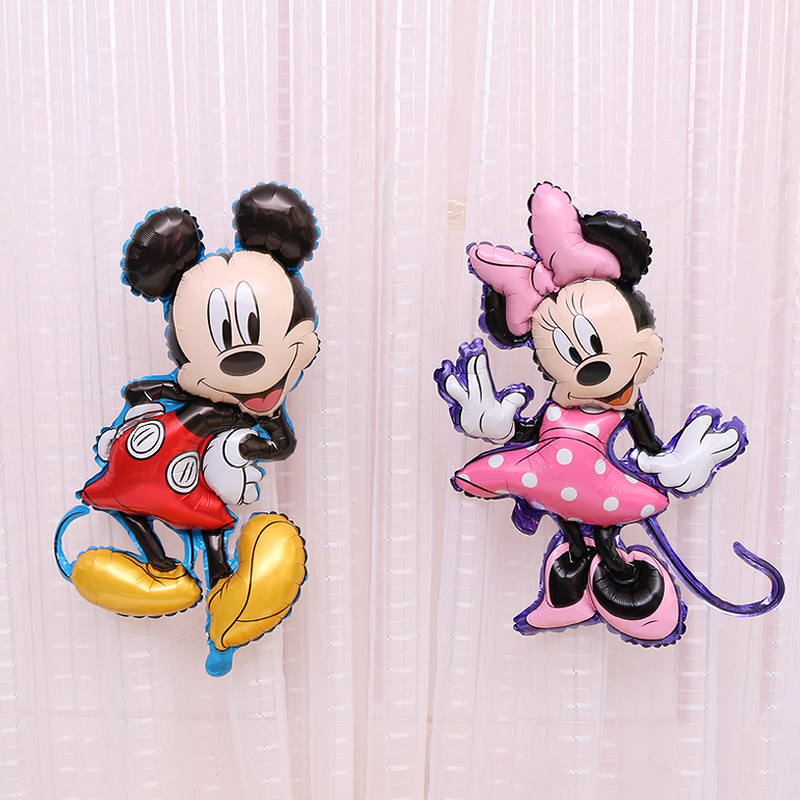 Mickey Mouse Balloon Children Birthday Decorations Arranged Baby's Birthday Balloon Dress Cartoon Animal Michminie