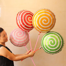  18 inch windmill lollipop aluminum film balloon Wedding birthday party full moon banquet Hotel dining table decoration table floating