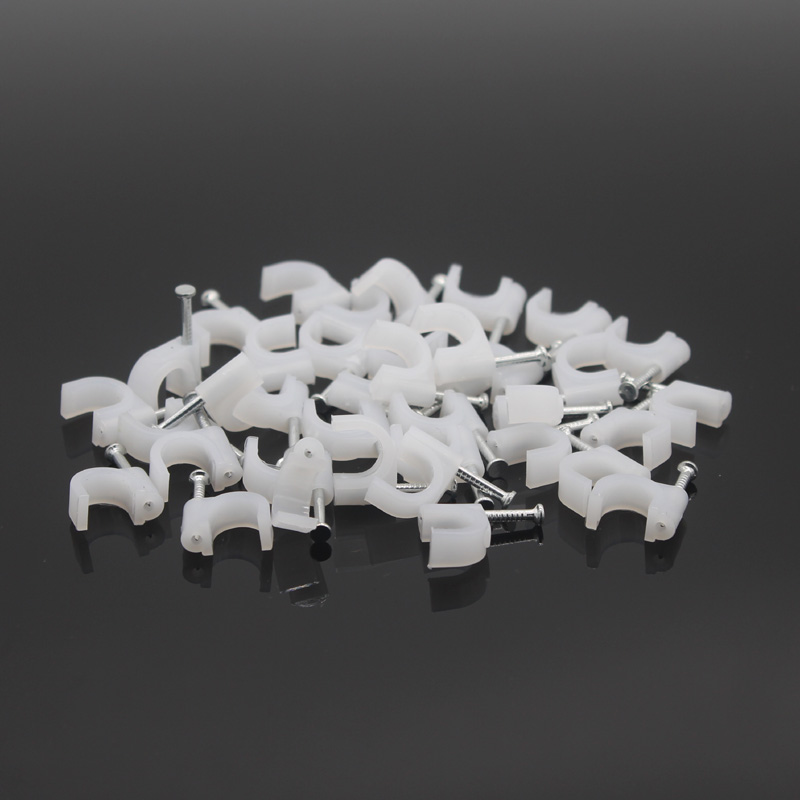 Net route nail wall wire fixing steel nail clamping line nail cement wall nail U type pipe buckle mesh wire optic cable