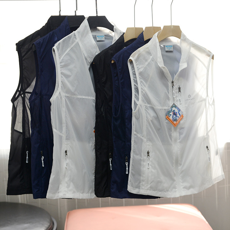 Outdoor Sports Spring and Summer Ultra-Thin Multi-Pocket Quick-Drying Vest for Men and Women Korean Style Single-Layer Breathable Running and Mountaineering Casual Vest Outdoor Sports Spring and Summer Ultra-Thin Multi-Pocket Quick-Drying Vest for Men and Women Korean Style Single-Layer Breathable Running and Mountaineering Casual Vest