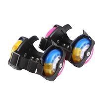 (Buy 2) Childrens gift starry sky hot wheels full flash roller skating heelys shoes roller shoes smooth wheels