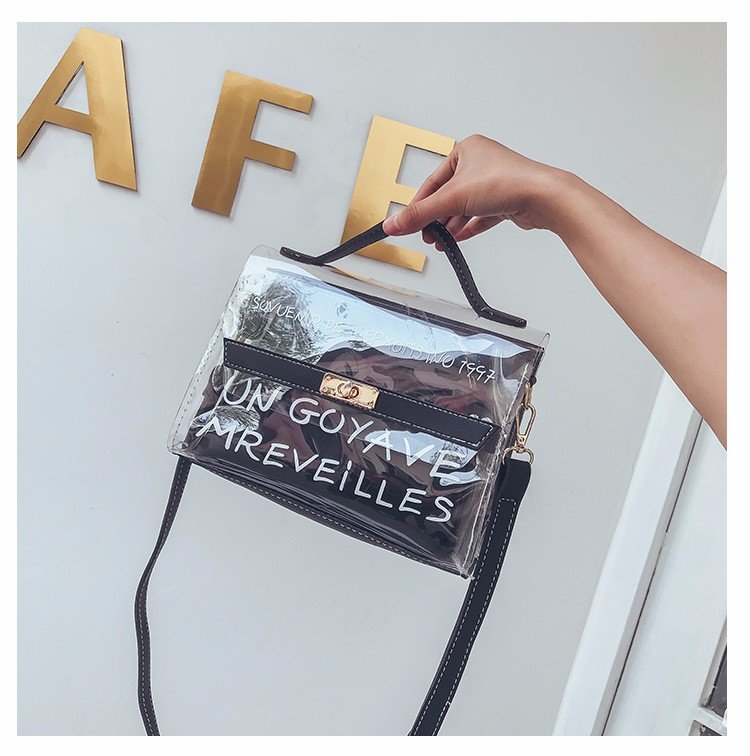 Summer small bag female 2018 new trendy transparent mother bag Korean version all-match portable shoulder bag simple cross-body bag