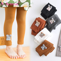 Girls leggings Spring and Autumn Childrens Pants Children 2019 New Autumn Bear Baby Pants