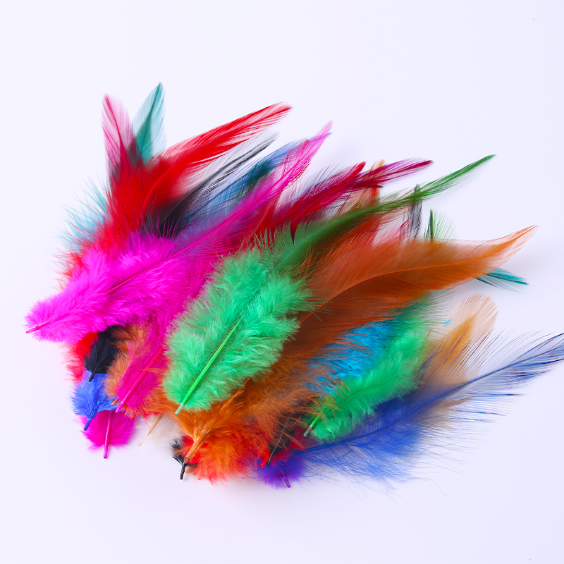50 ROOTS 7 COLOR CHOICE DIY COLOR ORNAMENT ACCESSORIES FEATHER WILD COCK SWEATER DREAM MESH CRAFT DECORATIVE FEATHER