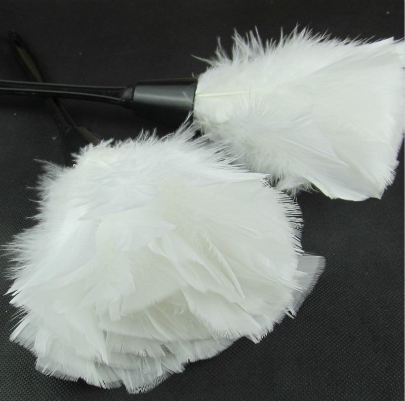 diy decorative feather Imported Turkey Feather Flat Sweep Chicken Fur Scrums Clean Dust Dust Resistant Material