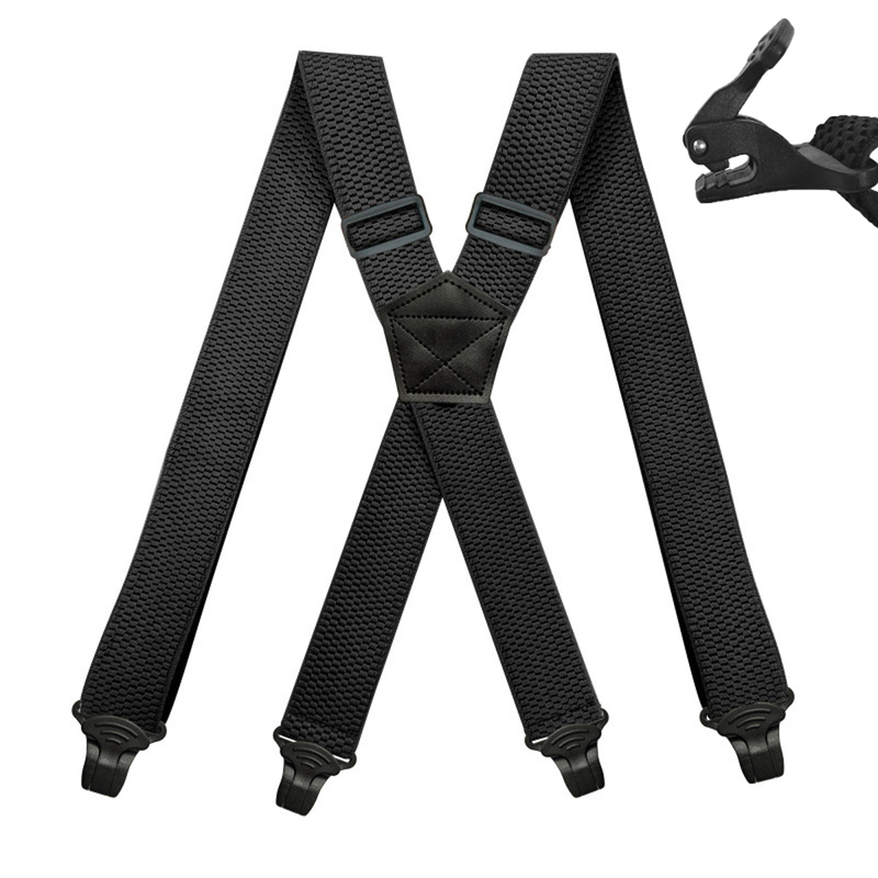 Men's Suspenders Outdoor Suspenders Ski Suspenders Motorcycle Sports Shoulder Straps Corn Pattern Shoulder Straps Pants Anti-Slip Straps