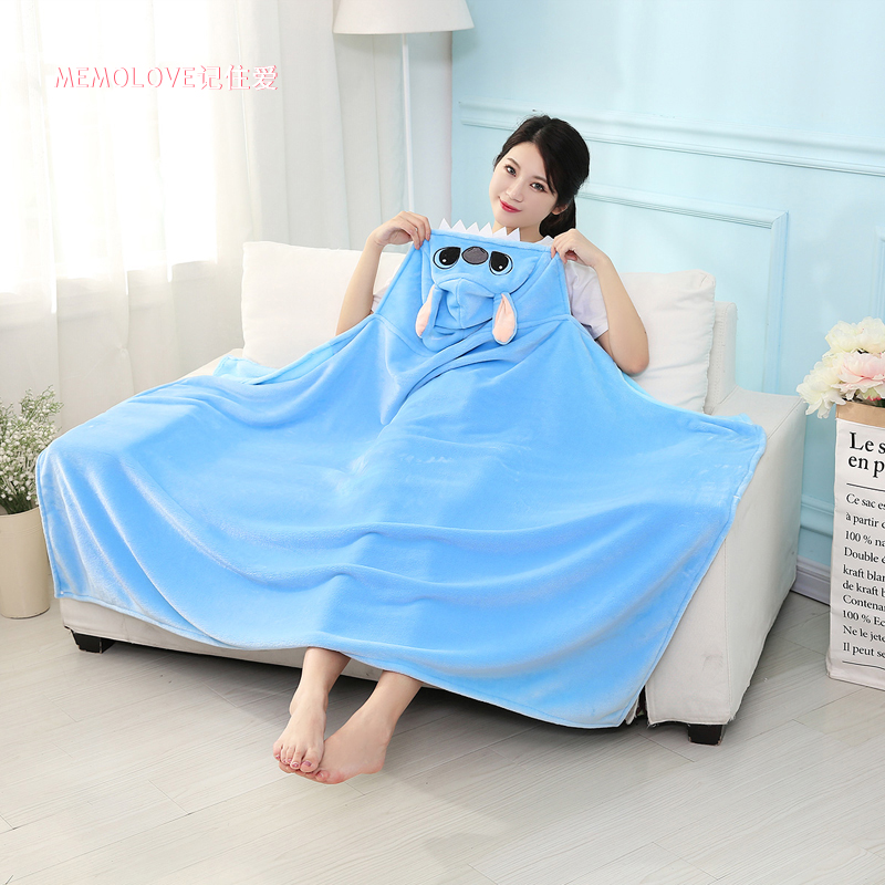 Khâu 贝史迪奇史迪 Aberdeen nhà người khăn choàng máy lạnh mũi lười biếng ngủ chăn flannel giản dị - Ném / Chăn chăn nhung dày