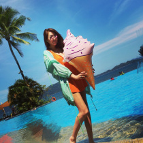Ice cream inflatable floating swimming pool Ice cream toy water play toy Pool party props