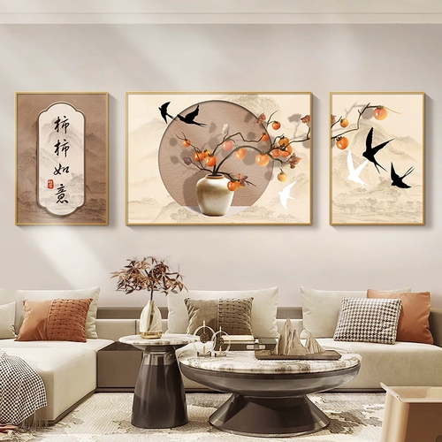 Wansshin Shunyi гостиная декоративная живопись современная минималистская диван фоновая стена висящая краска