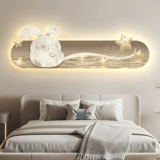 Укроватное украшение крема в спальне, висящая покраска, покраска лунный свет звездный воздух